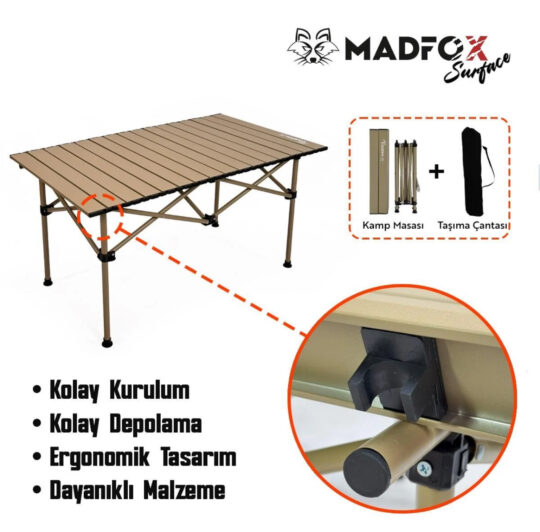 MADFOX SURFACE ALÜMİNYUM KAMP MASASI ÇANTALI - Görsel 4