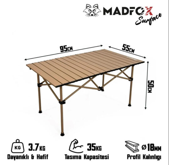MADFOX SURFACE ALÜMİNYUM KAMP MASASI ÇANTALI - Görsel 5
